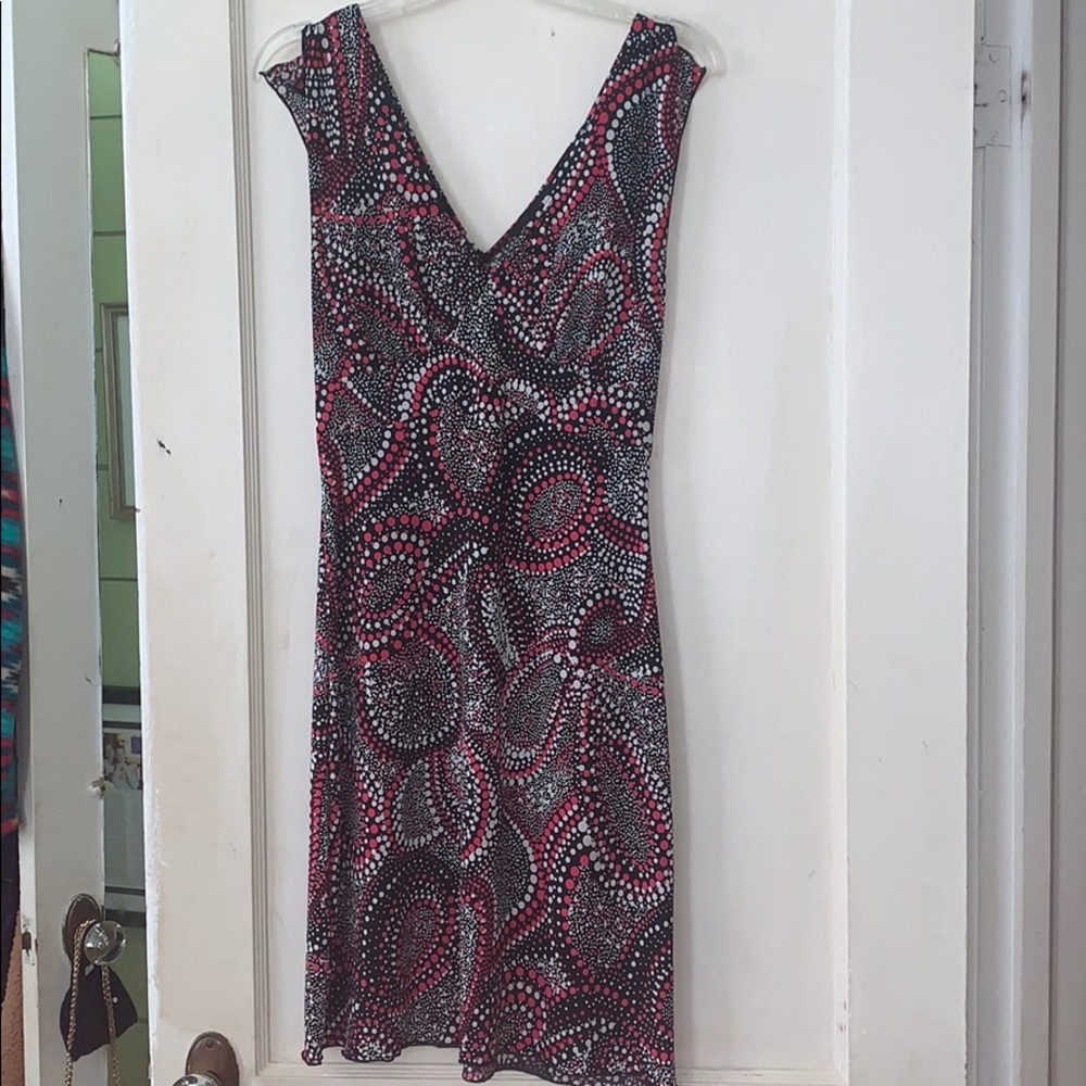 Midi dress with pattern